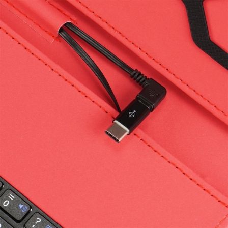 Subblim KEYTAB PRO USB Funda con Teclado Rojo 10,1 pulgadas